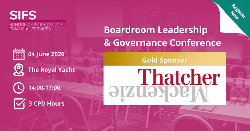 SIFS Boardroom Leadership & Governance 2026 poster